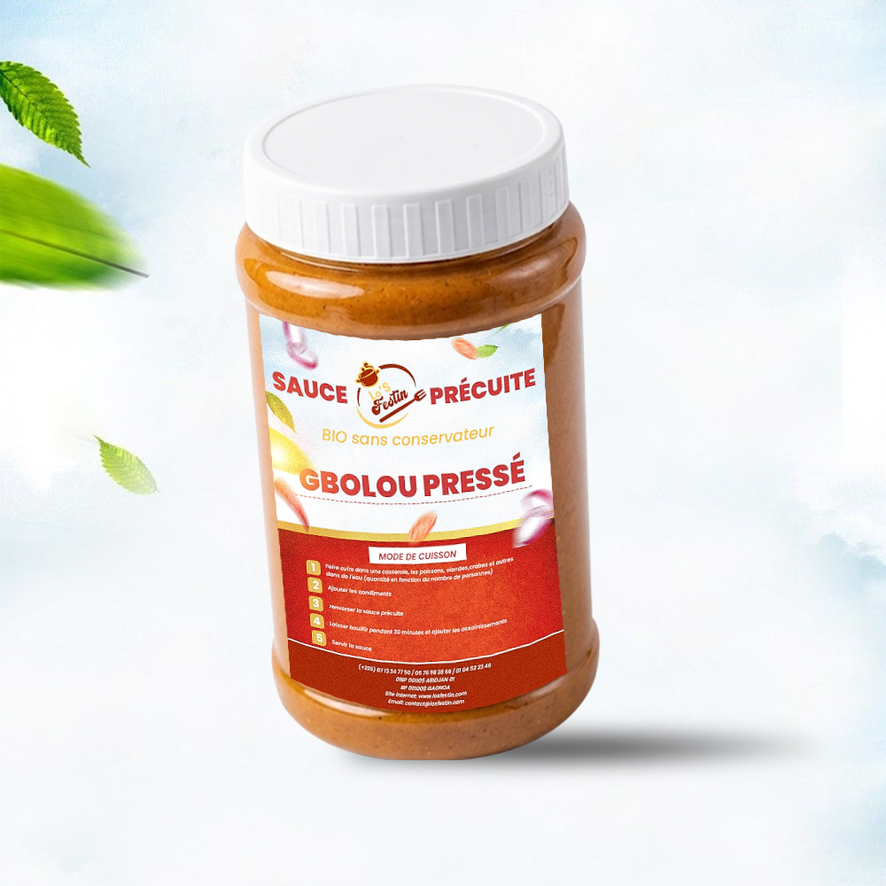 Sauce Gbolou pressé